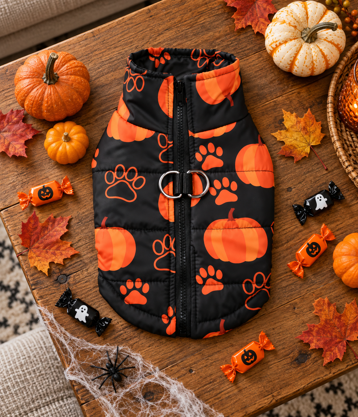 WW_GALLERY | Paws & Pumpkins Halloween pet vest styled photo